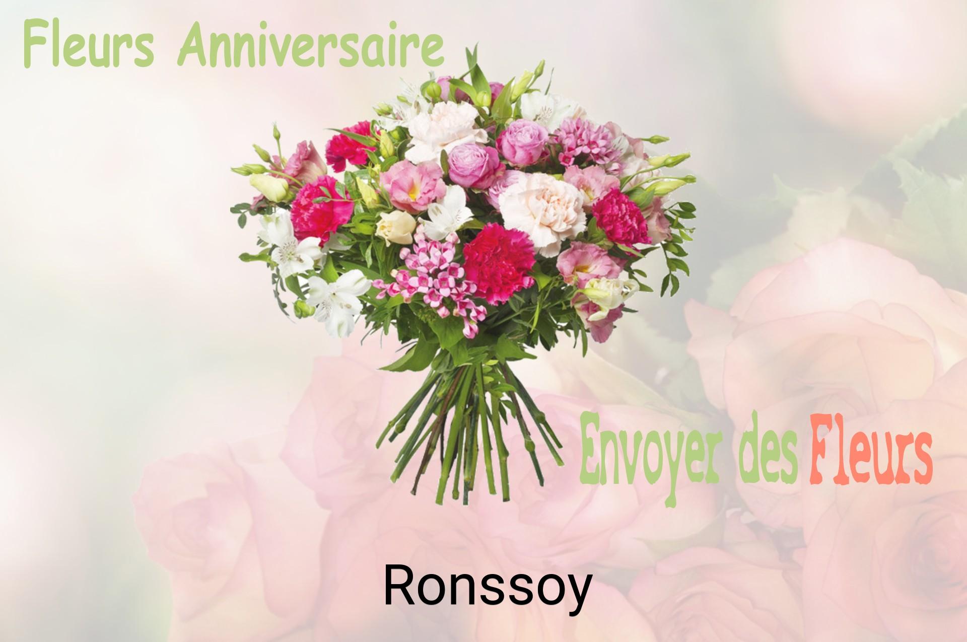 Bouquet de fleurs d’anniversaire livré à Ronssoy
