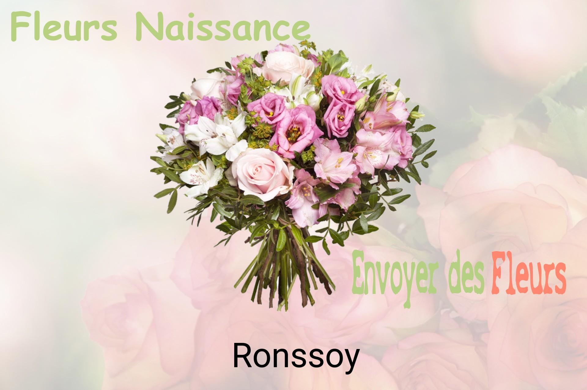 Bouquet de fleurs de naissance livré à Ronssoy